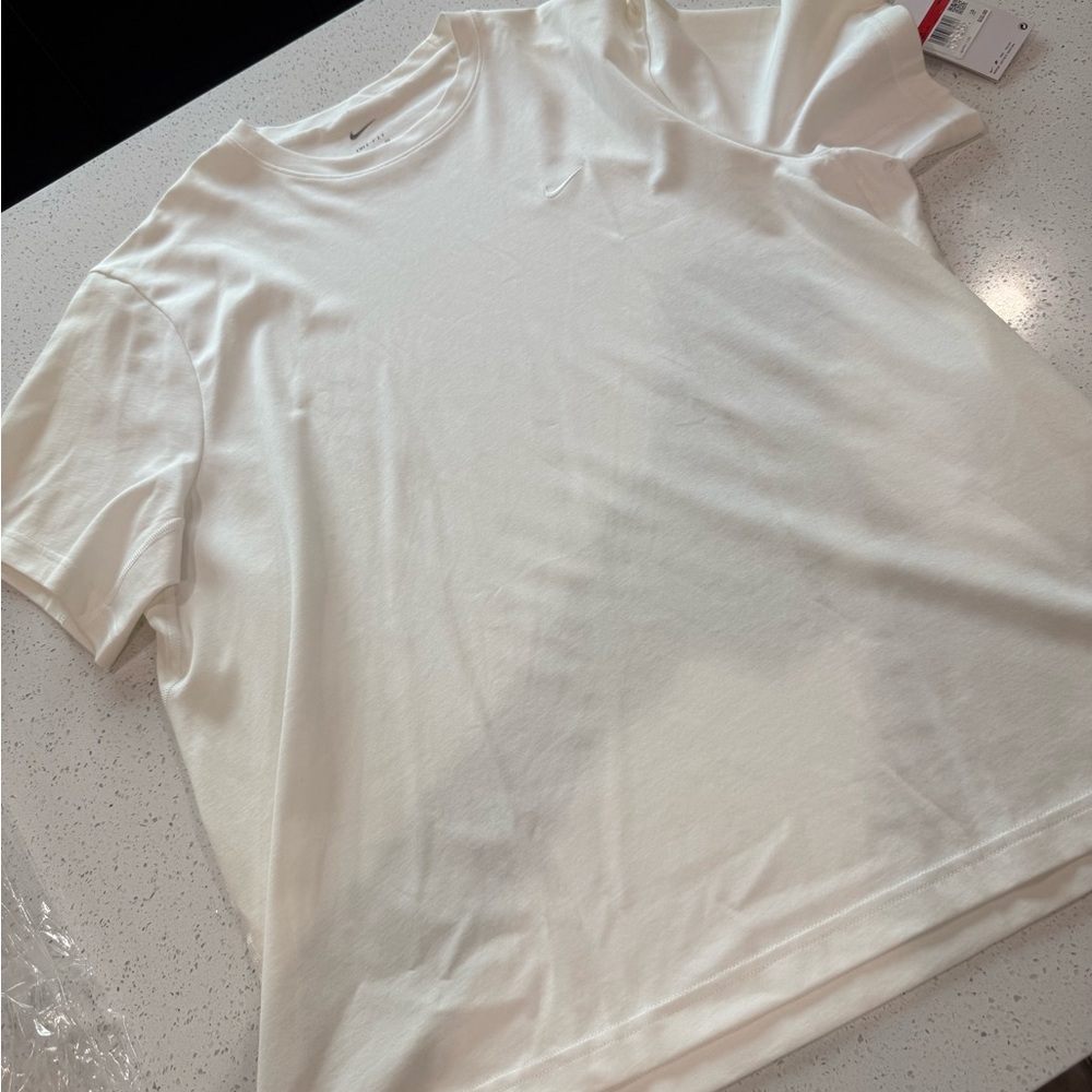 Nike White Polo Relaxed Short Sleeve Tee